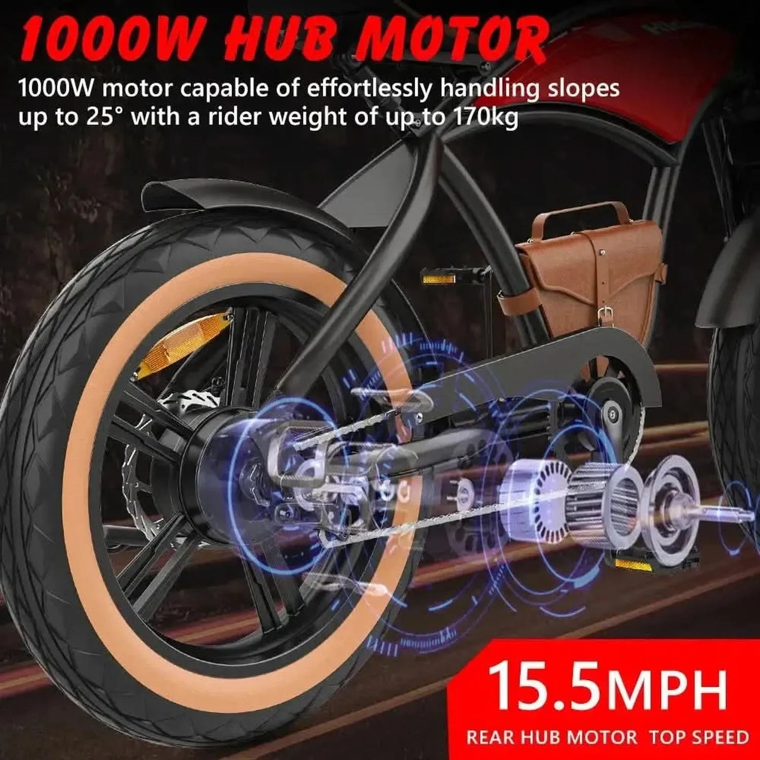 Hidoes B10 Electric Bike Fat Tyre Long Range with Suspension and LCD up to 45 Km/h