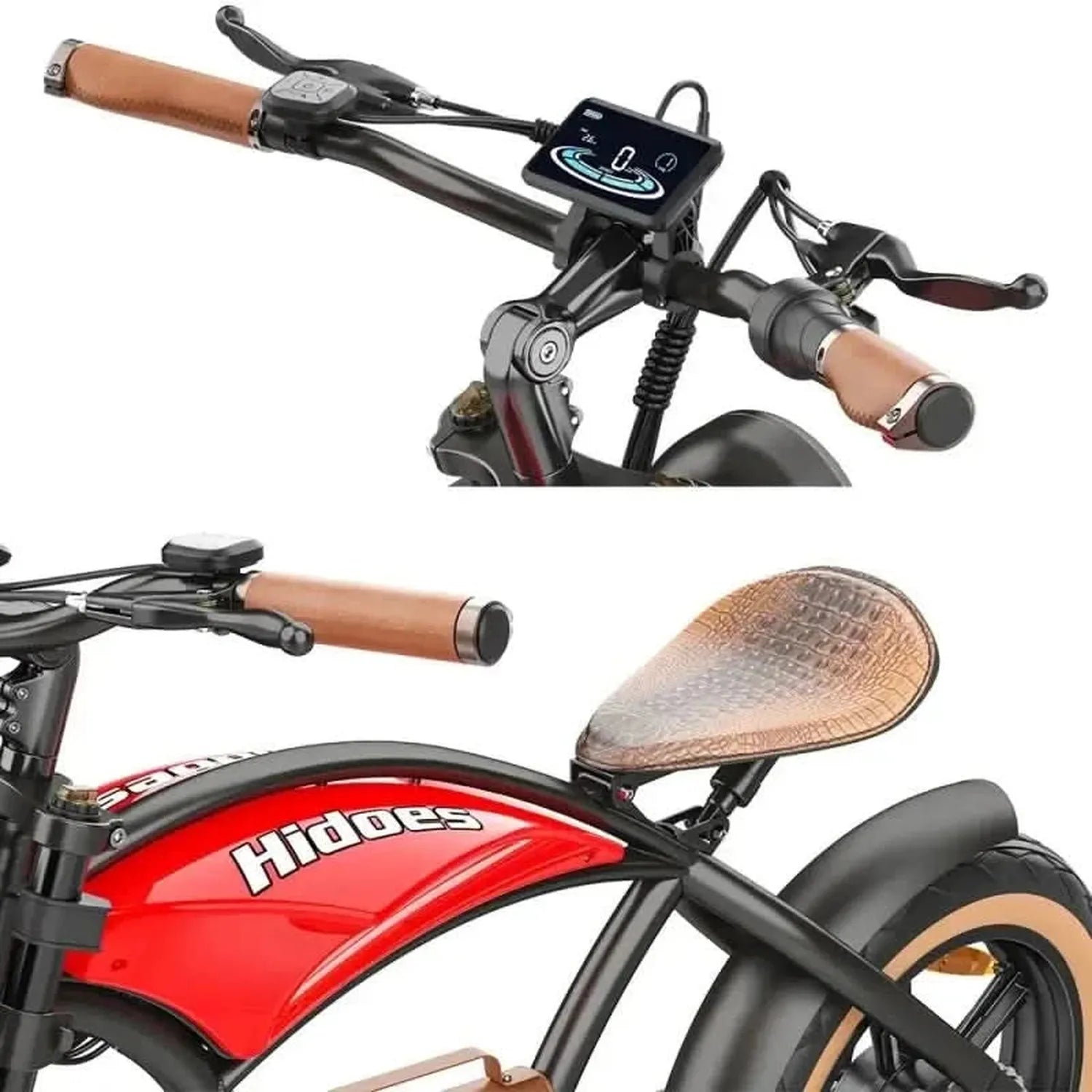 Hidoes B10 Electric Bike Fat Tyre Long Range with Suspension and LCD up to 45 Km/h