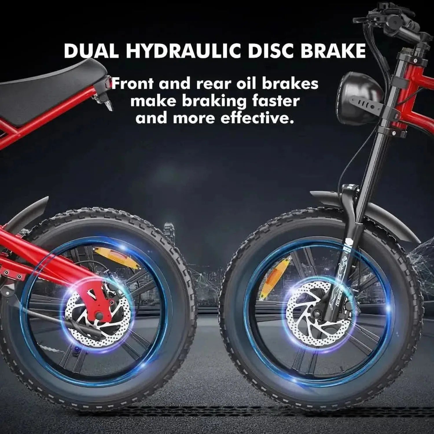 Hidoes B6 Electric Bike Fat Tyre Cruiser Long Range with Suspension up to 50 Km/h
