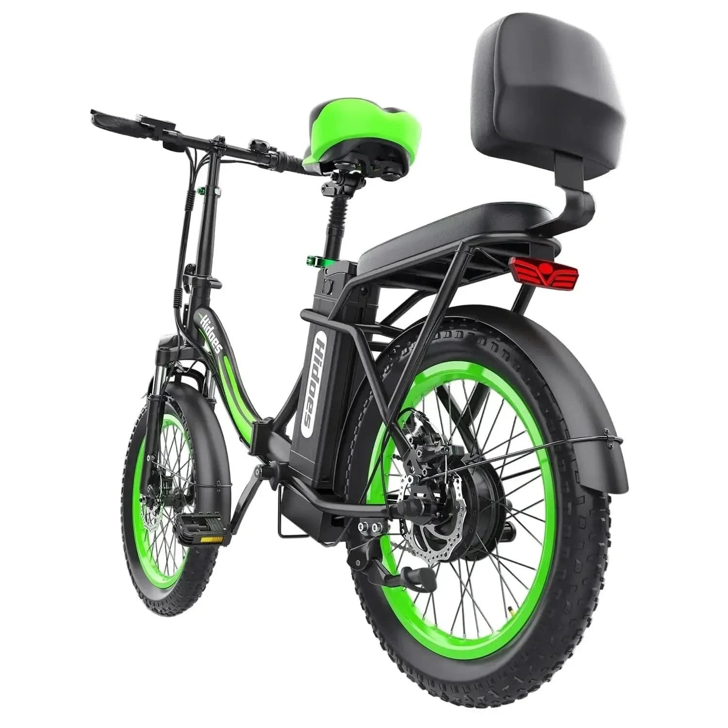 Hidoes C1 Klappbares Tiefeinsteiger-Elektrofahrrad mit Federung und Scheibenbremsen bis zu 45 km/h – Punk Ride