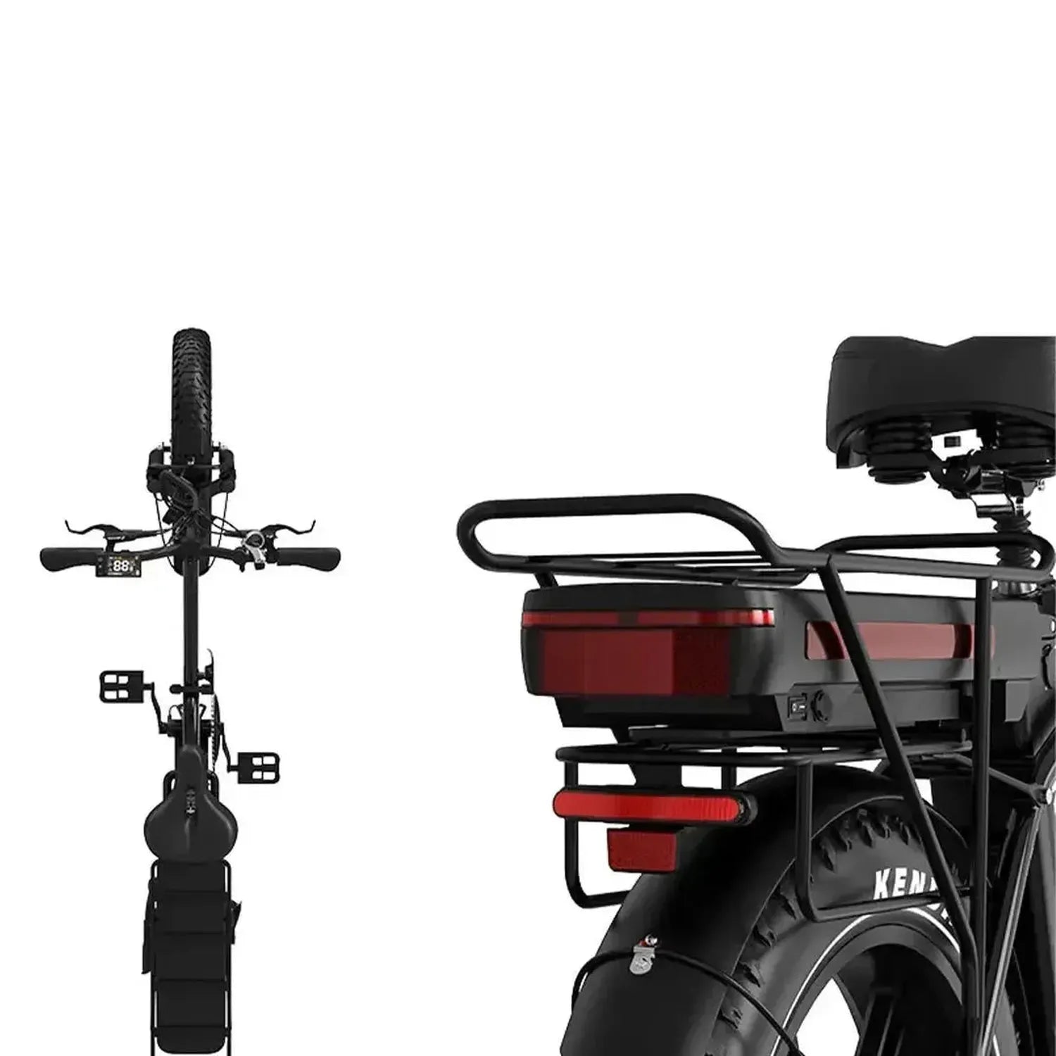 Koolux X11 Foldable Electric Bike Fat Tyre Dual Battery with Suspension up to 45 Km/h