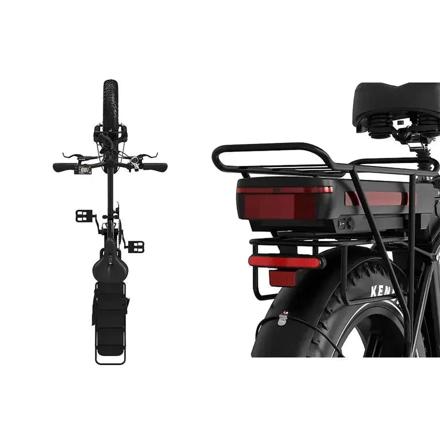 Koolux X11 Foldable Electric Bike Fat Tyre Dual Battery with Suspension up to 45 Km/h