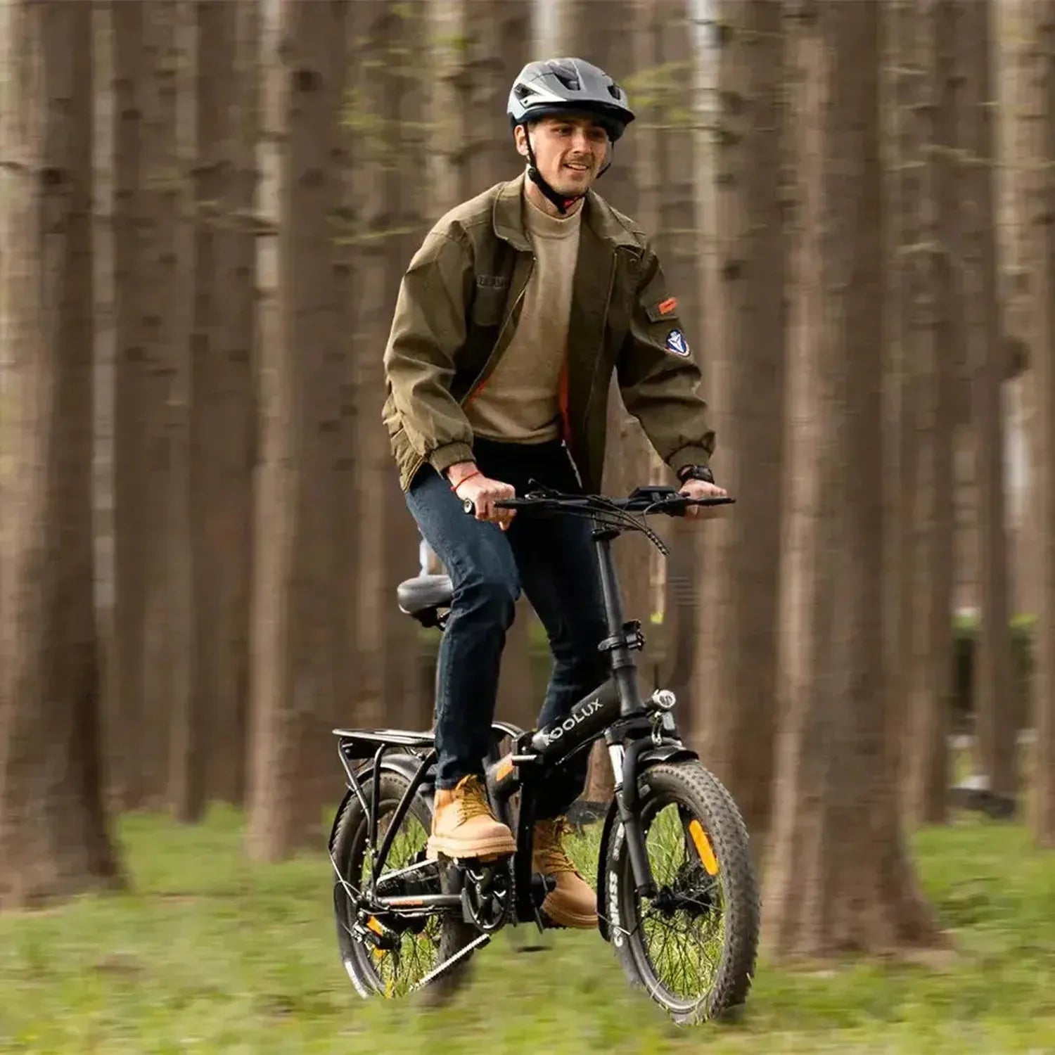Koolux X11 Foldable Electric Bike Fat Tyre Dual Battery with Suspension up to 45 Km/h