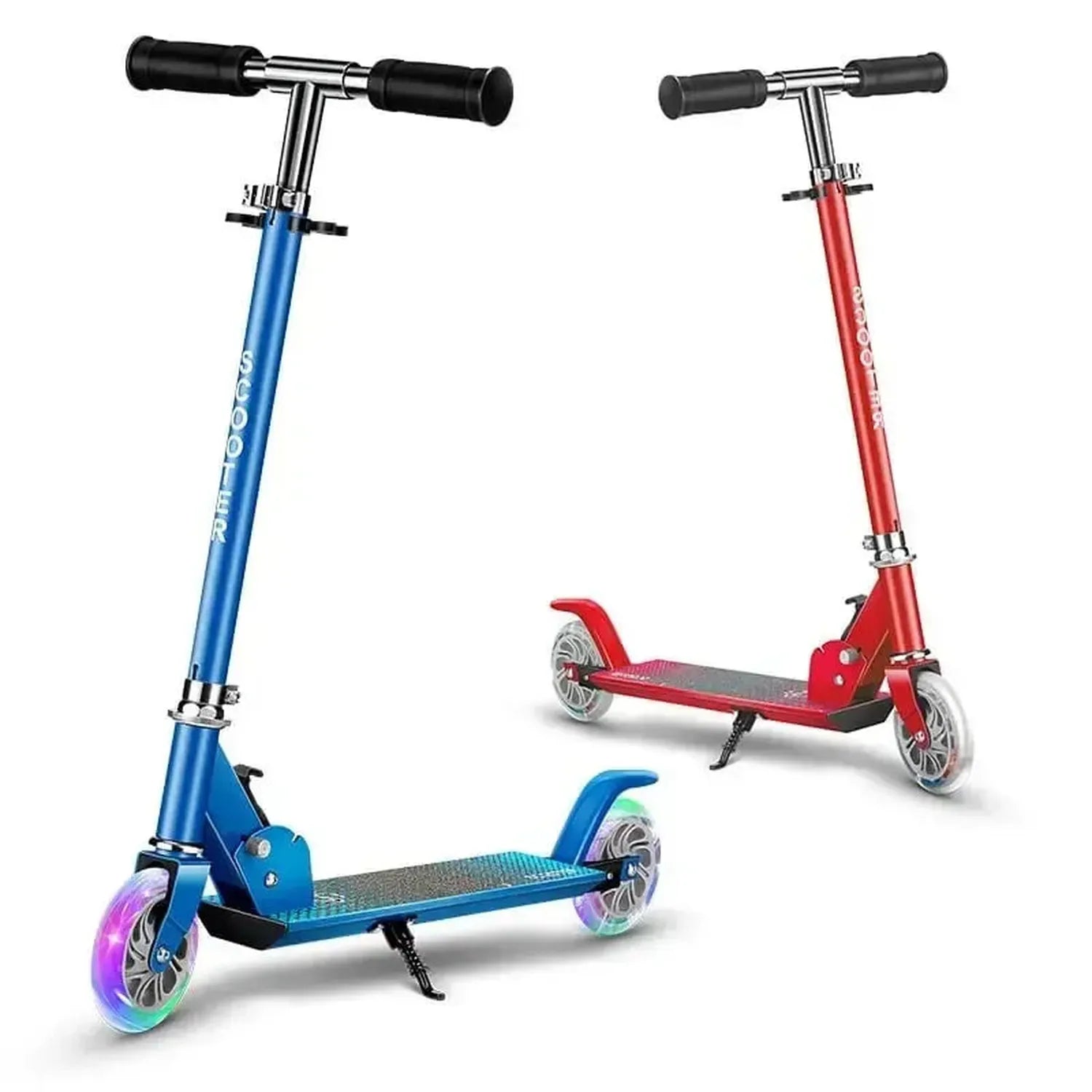 Kids Foldable Kick Scooter Lightweight 2 Wheel Ride for Ages 4 to 8