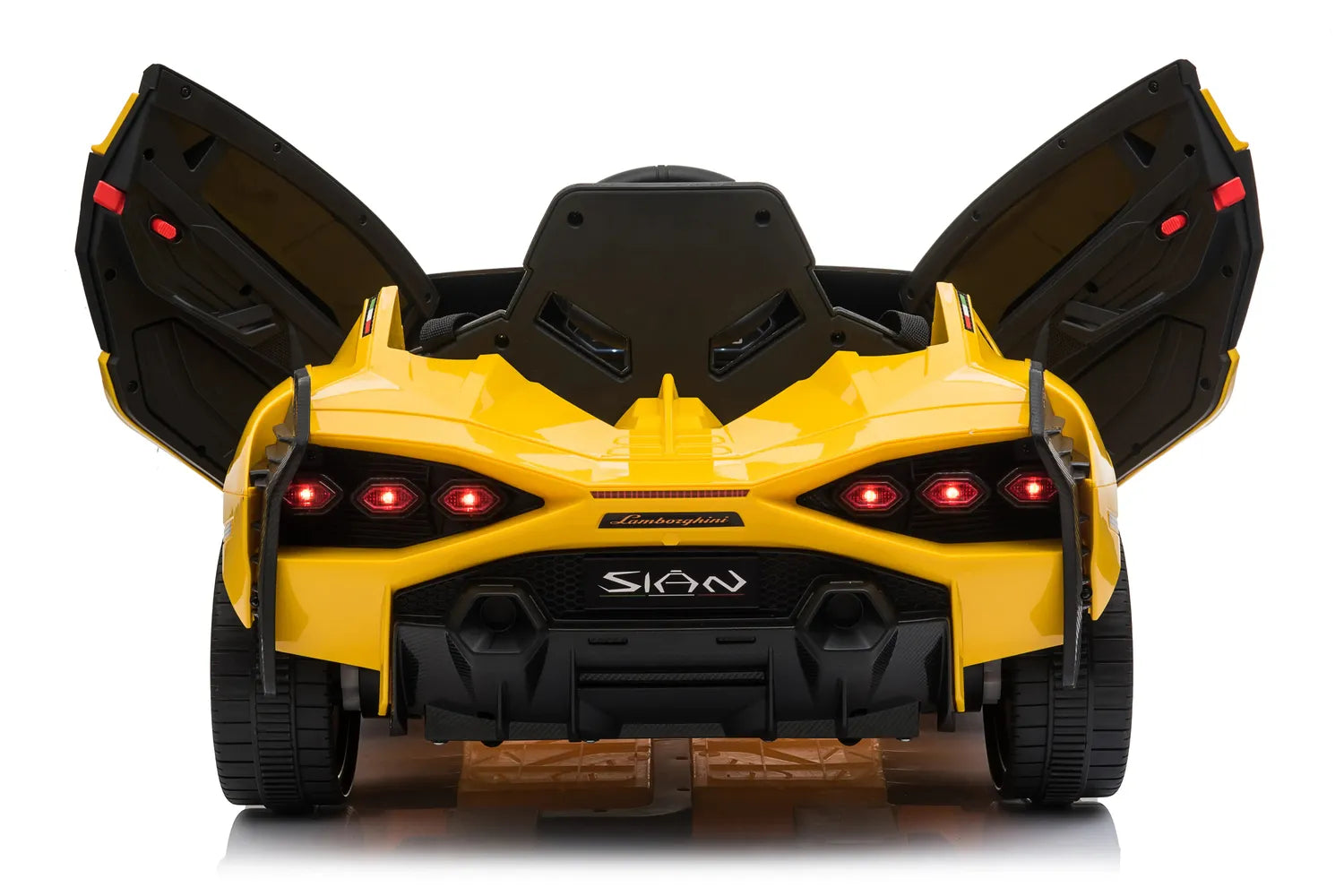 Licensed Lamborghini Sian 6V Kids Electric Ride-On Car with Remote, Opening Doors