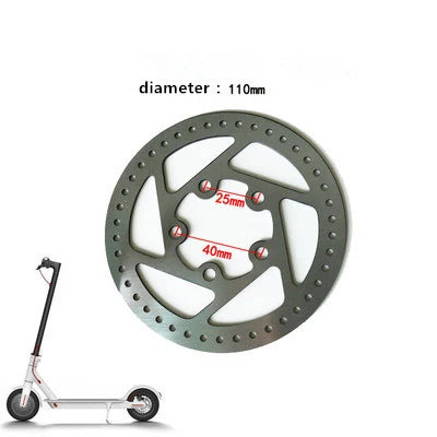 M365 Electric Scooter Disc Brake Plate – Silver Replacement Brake Rotor