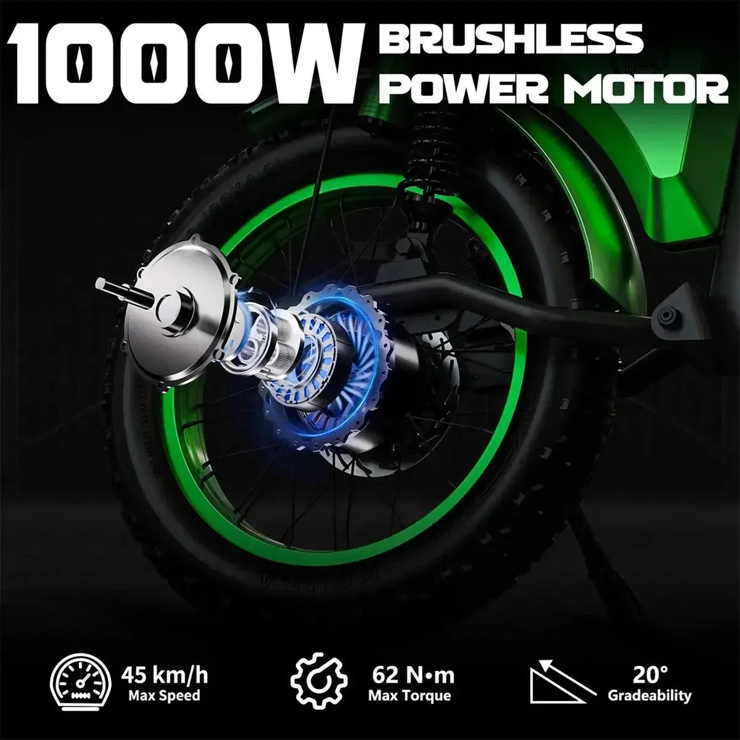 Mangosteen FT02 Electric Bike Chopper Style Long Range Cruiser up to 50 Km/h