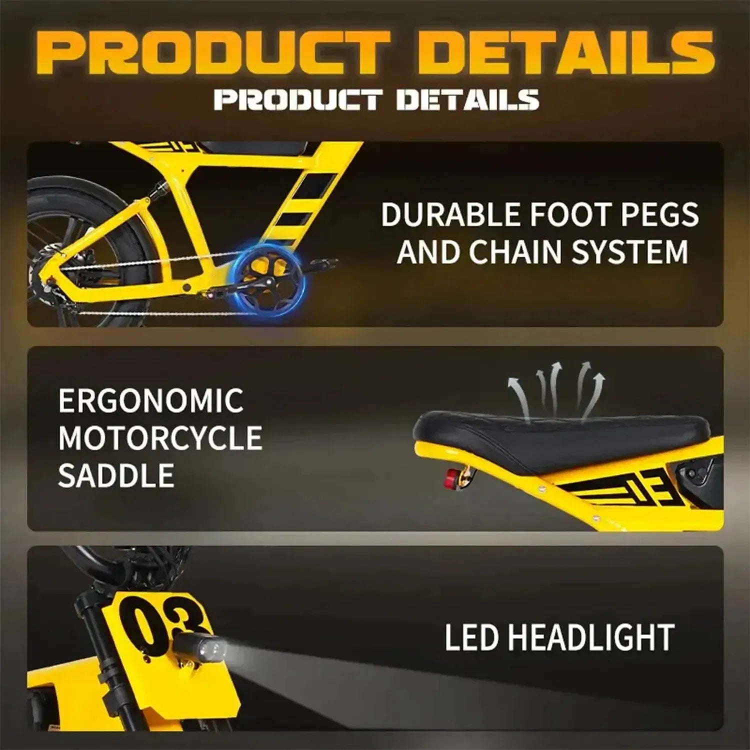 Mangosteen FT03 Electric Bike Fat Tyre Long Range with Hydraulic Brakes up to 50 Km/h