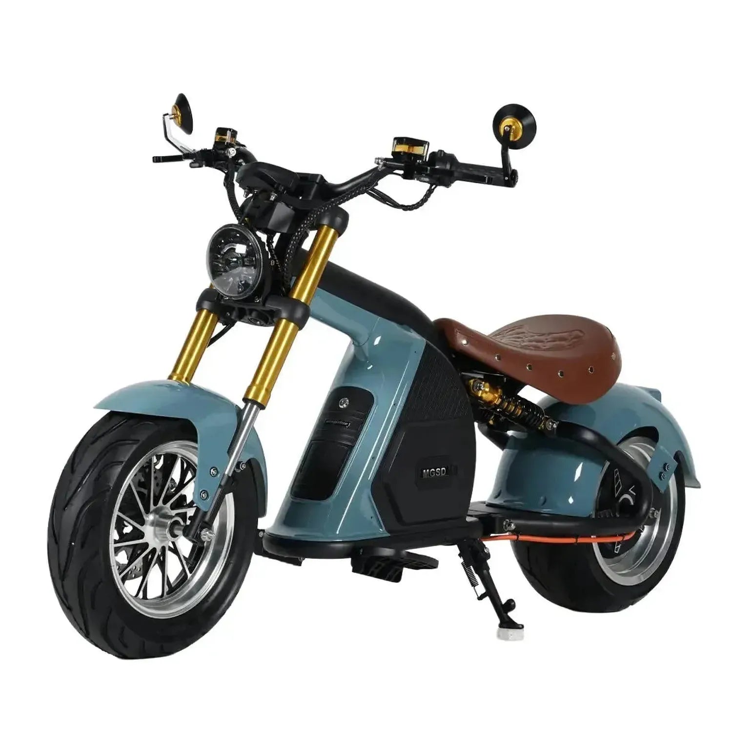 Mangosteen M8S Electric Bike Chopper Style Long Range Cruiser up to 80 Km/h