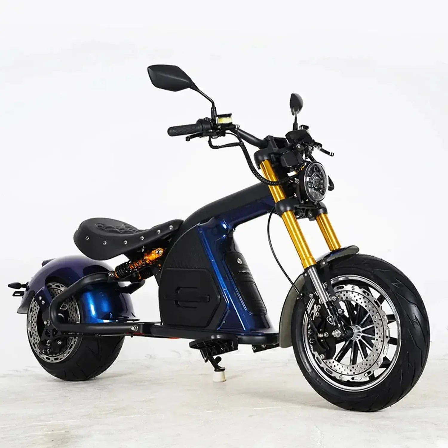 Mangosteen M8S Electric Bike Chopper Style Long Range Cruiser up to 80 Km/h