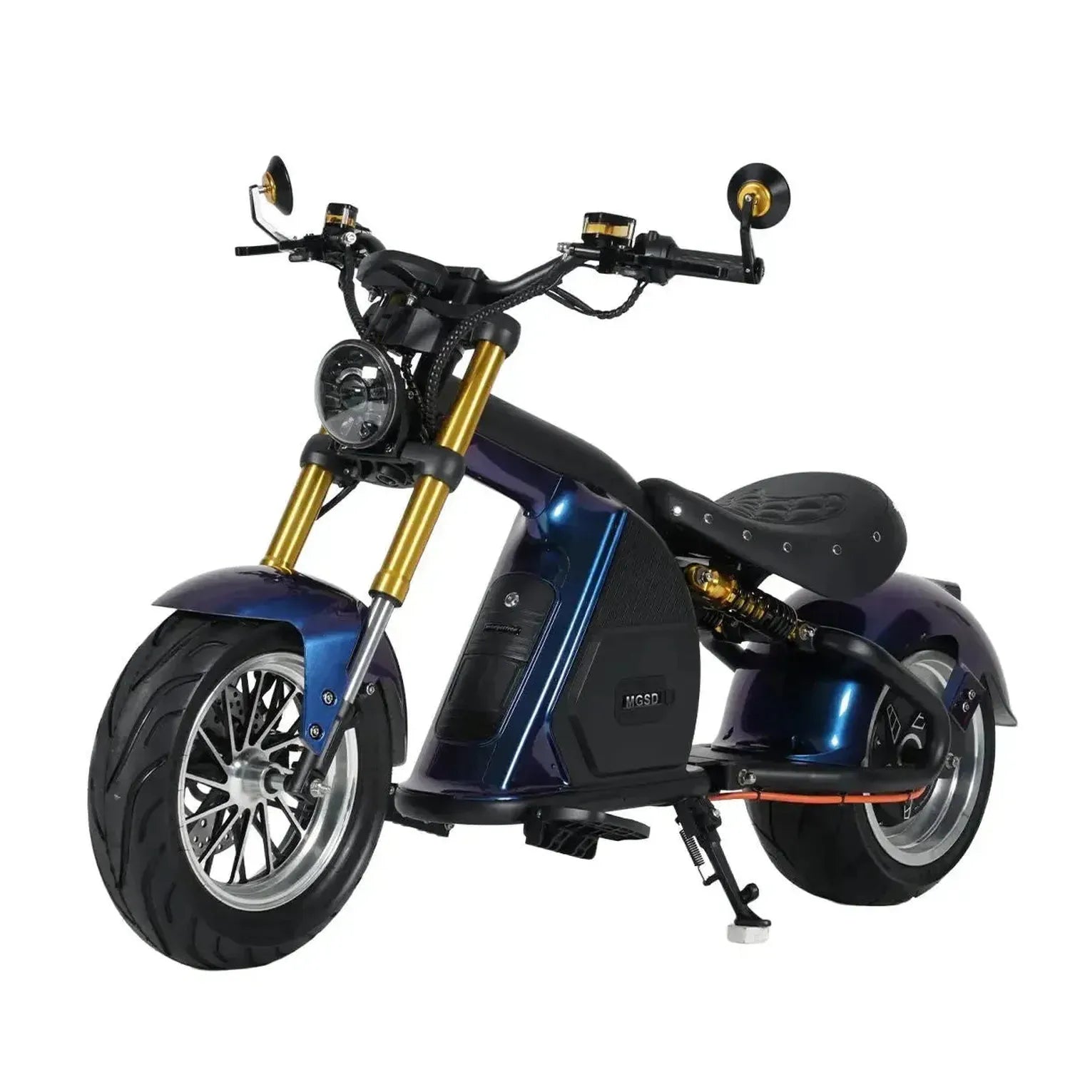 Mangosteen M8S Electric Bike Chopper Style Long Range Cruiser up to 80 Km/h