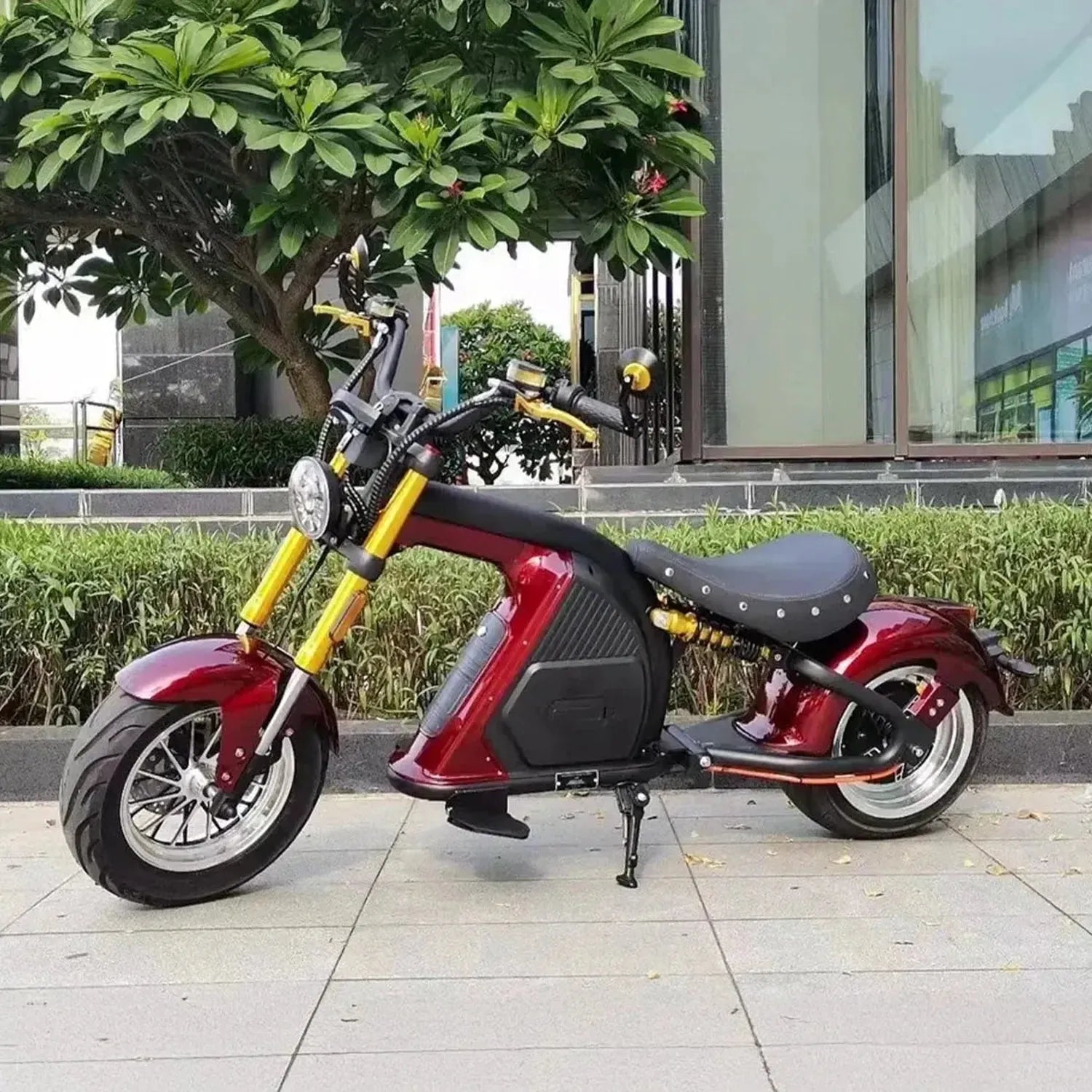 Mangosteen M8S Electric Bike Chopper Style Long Range Cruiser up to 80 Km/h