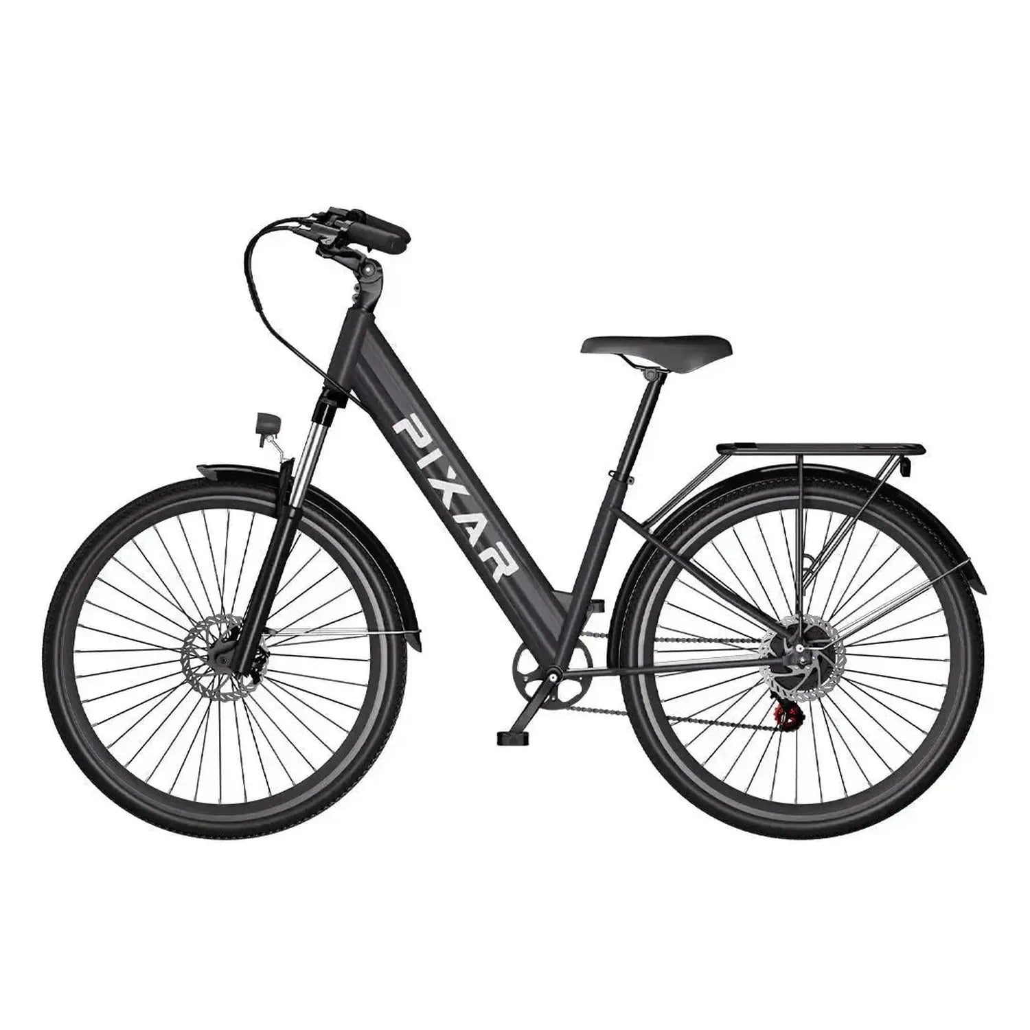 PIXAR Cruiser Step Through Electric Bike with Suspension and LED Lights up to 40 Km/h