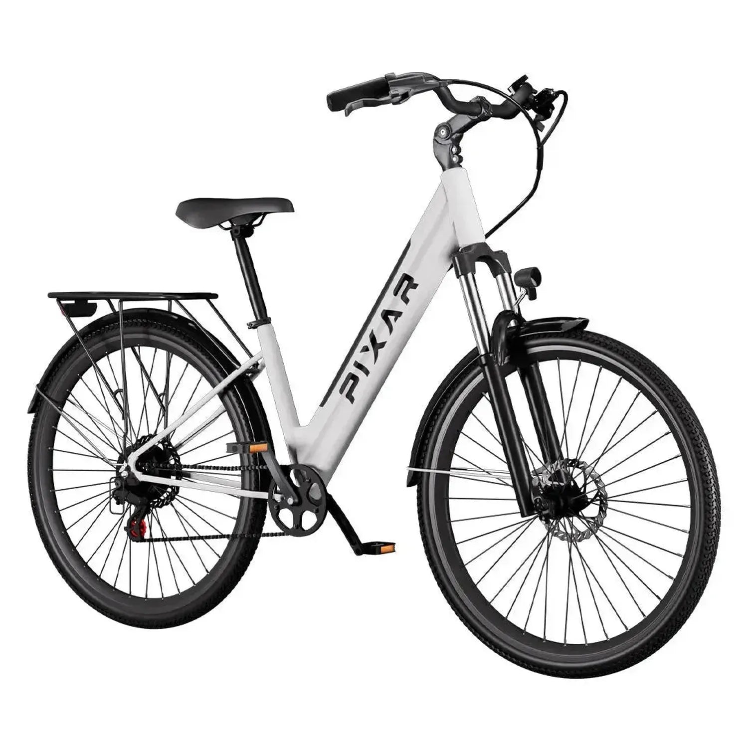 PIXAR Cruiser Step Through Electric Bike with Suspension and LED Lights up to 40 Km/h