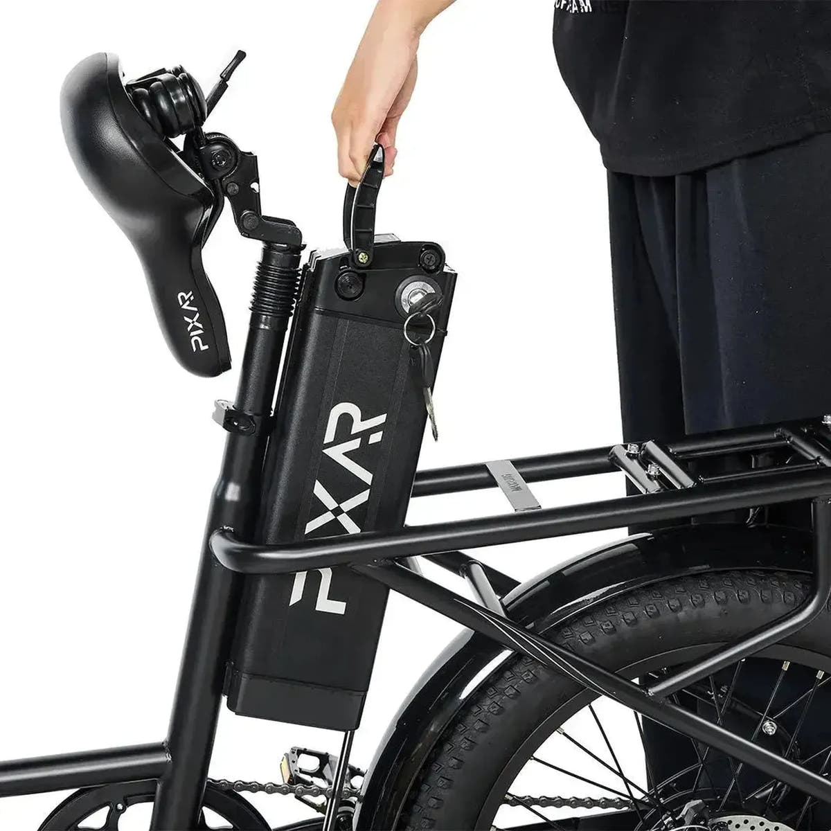 PIXAR Fun1 Electric Bike Fat Tyre Compact with Suspension and LCD up to 32 Km/h