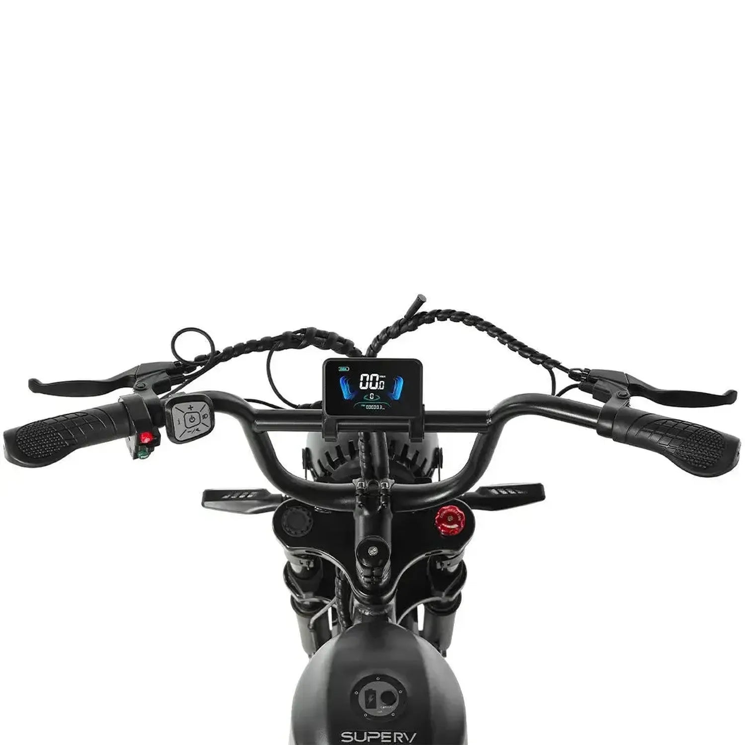 PIXAR SuperV Electric Bike Fat Tyre with Rear Rack and LED Lights up to 32 Km/h