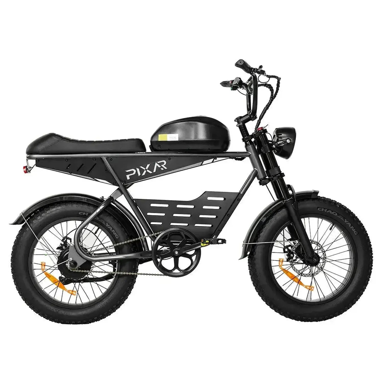 PIXAR SuperV Electric Bike Fat Tyre with Rear Rack and LED Lights up to 32 Km/h