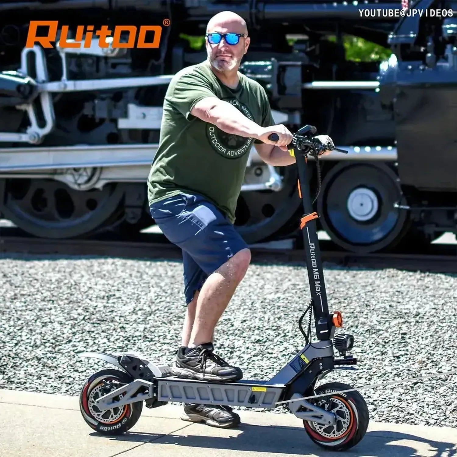 Ruitoo M5 Pro Electric Scooter Long Range Foldable with Suspension up to 55 Km/h