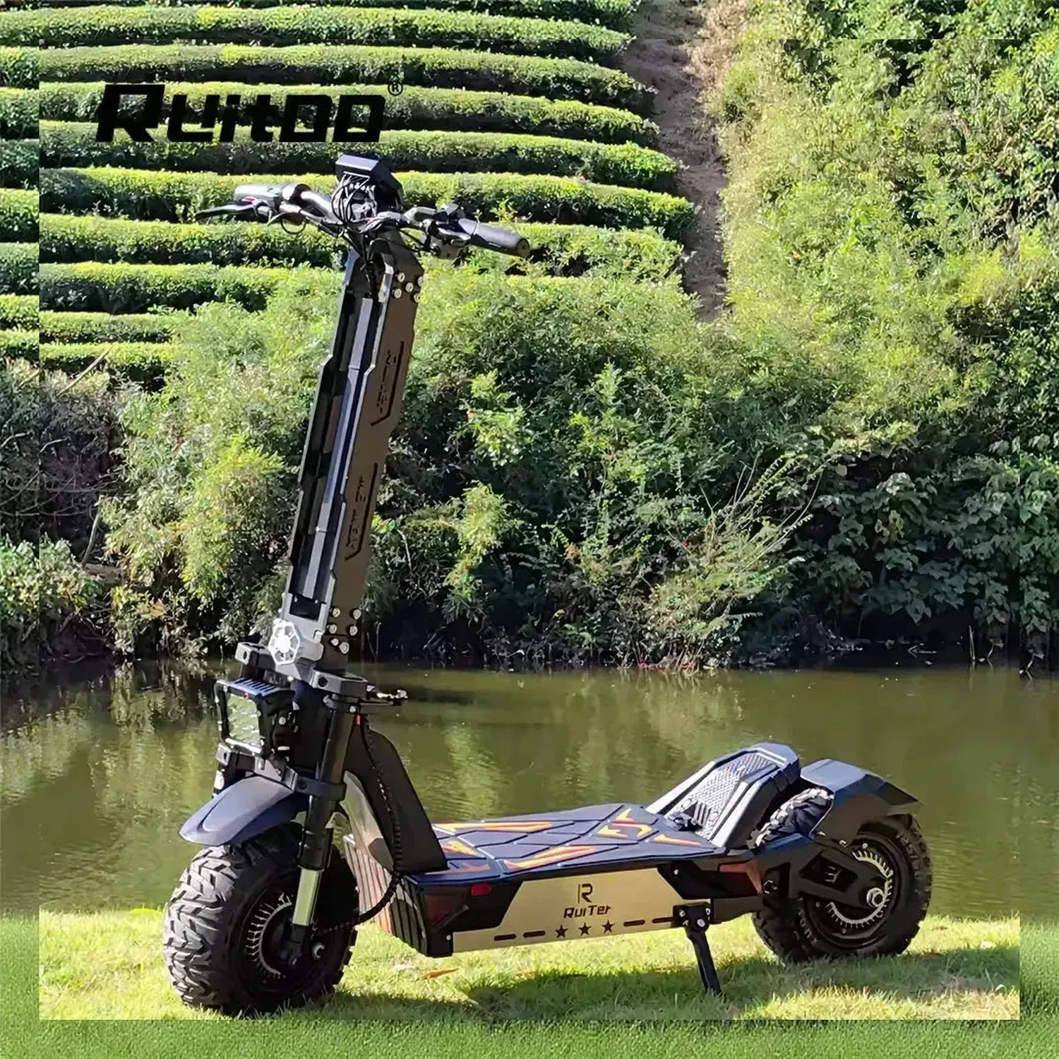 Ruitoo M5 Pro Electric Scooter Long Range Foldable with Suspension up to 55 Km/h