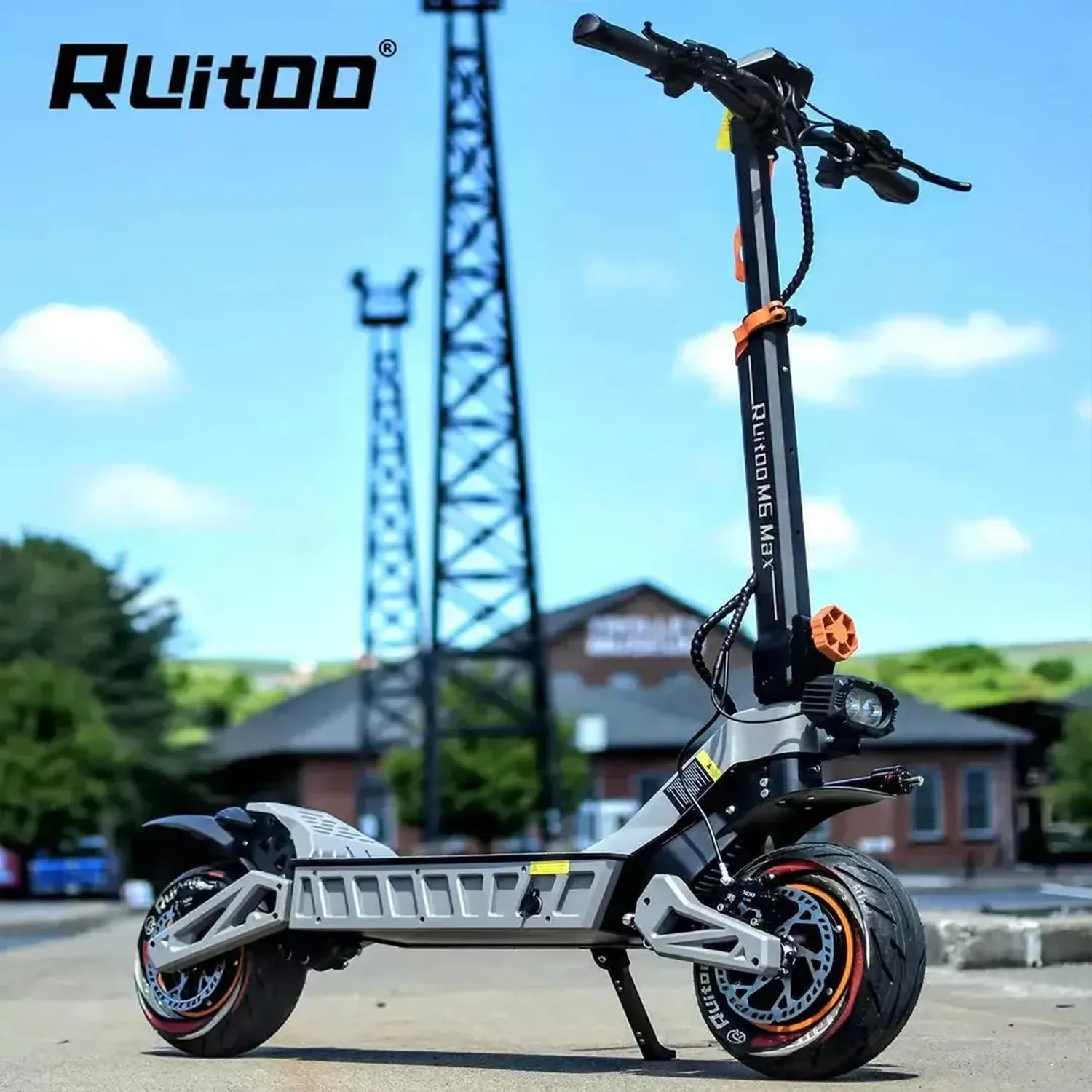 Ruitoo M5 Pro Electric Scooter Long Range Foldable with Suspension up to 55 Km/h