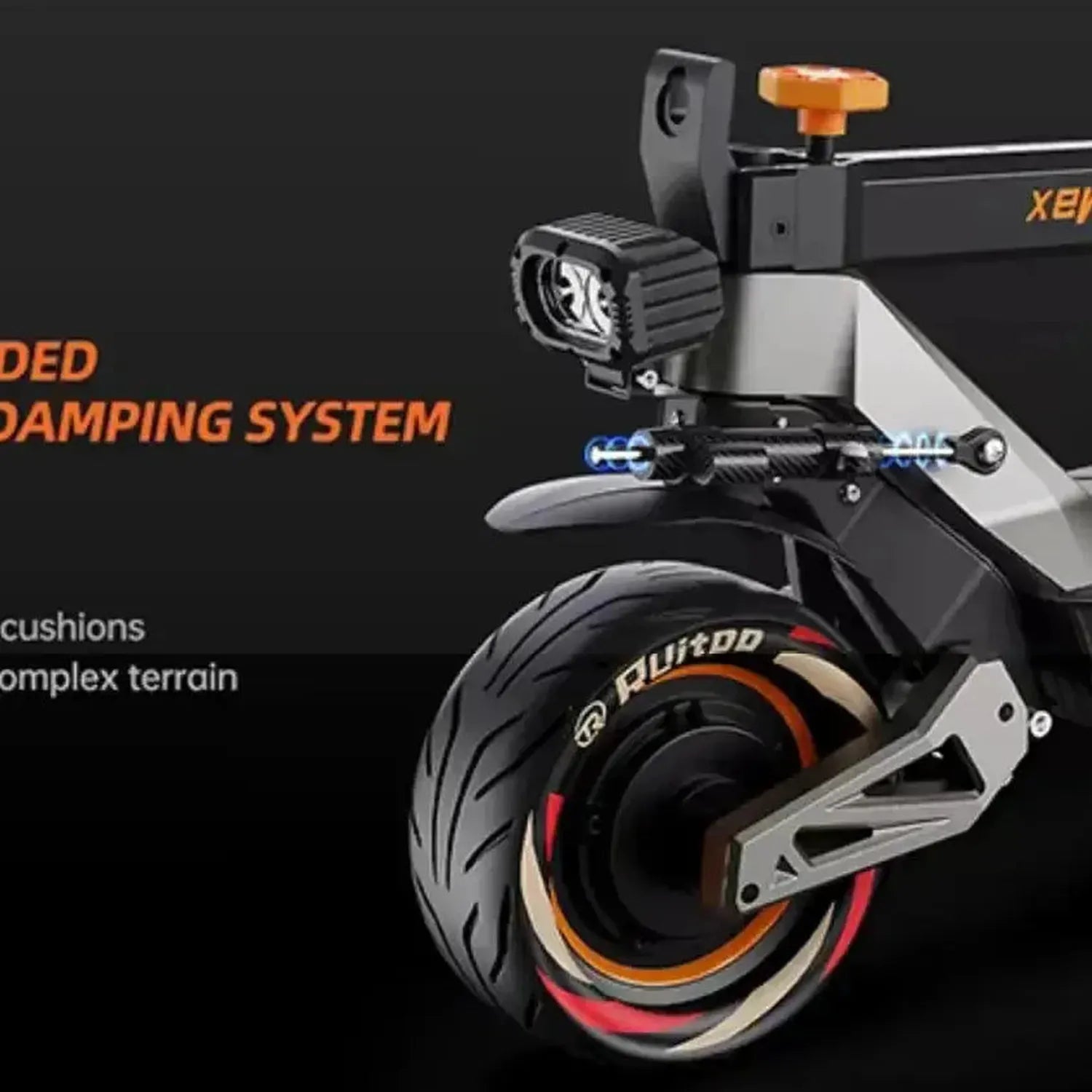 RUITOO M6 Max Electric Scooter Long Range Foldable with Hydraulic Brakes up to 80 Km/h