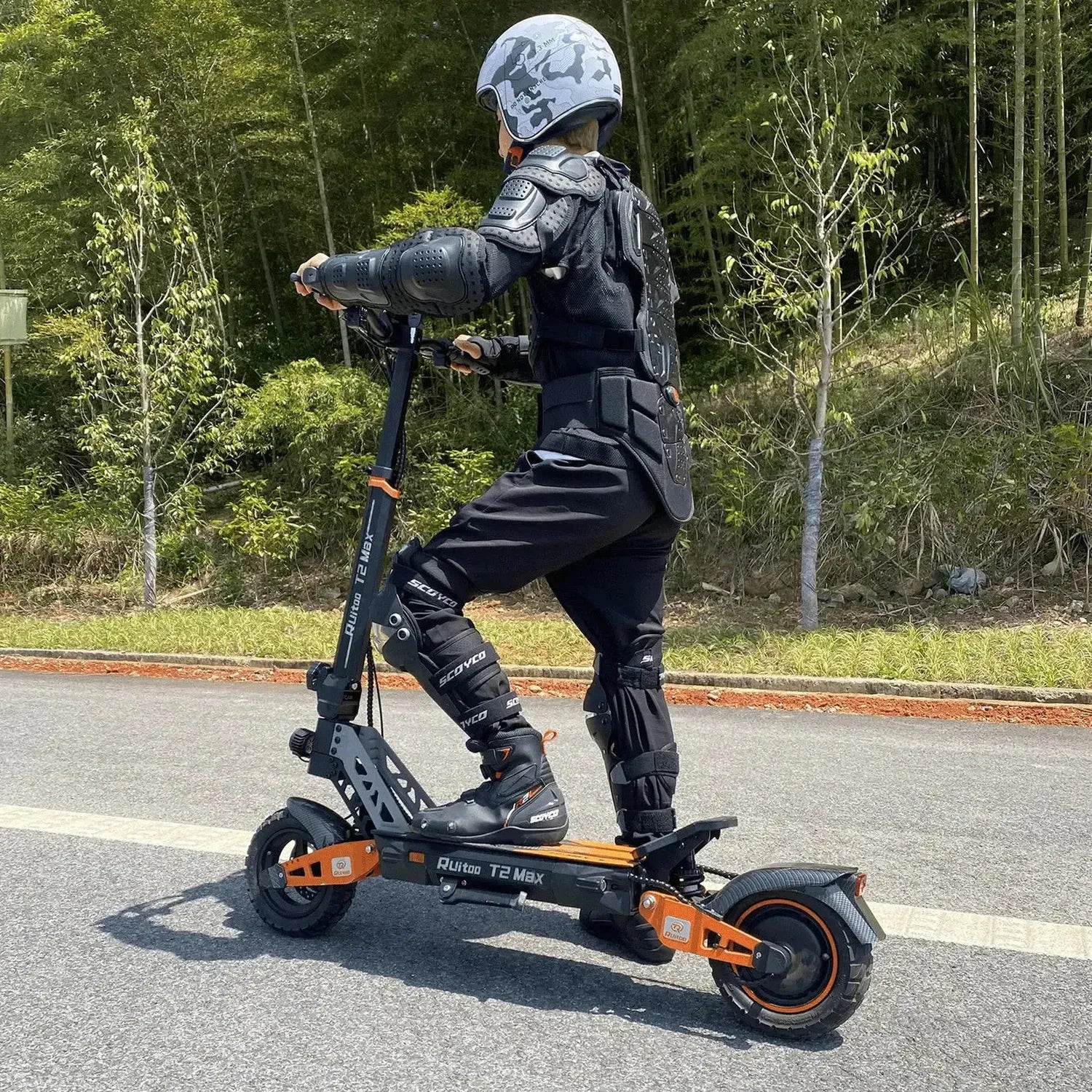 Ruitoo T2 Max Electric Scooter Long Range Foldable with Suspension up to 50 Km/h