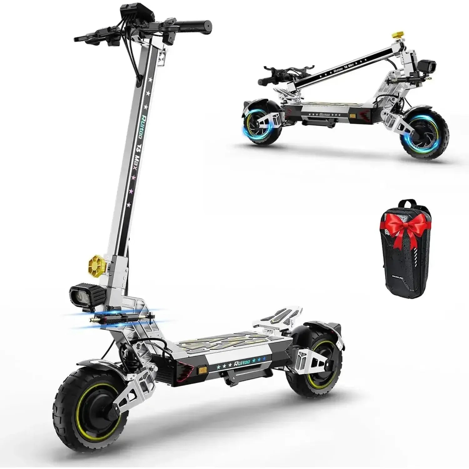 Ruitoo T3 Max Electric Scooter Long Range Off Road with Suspension up to 75 Km/h