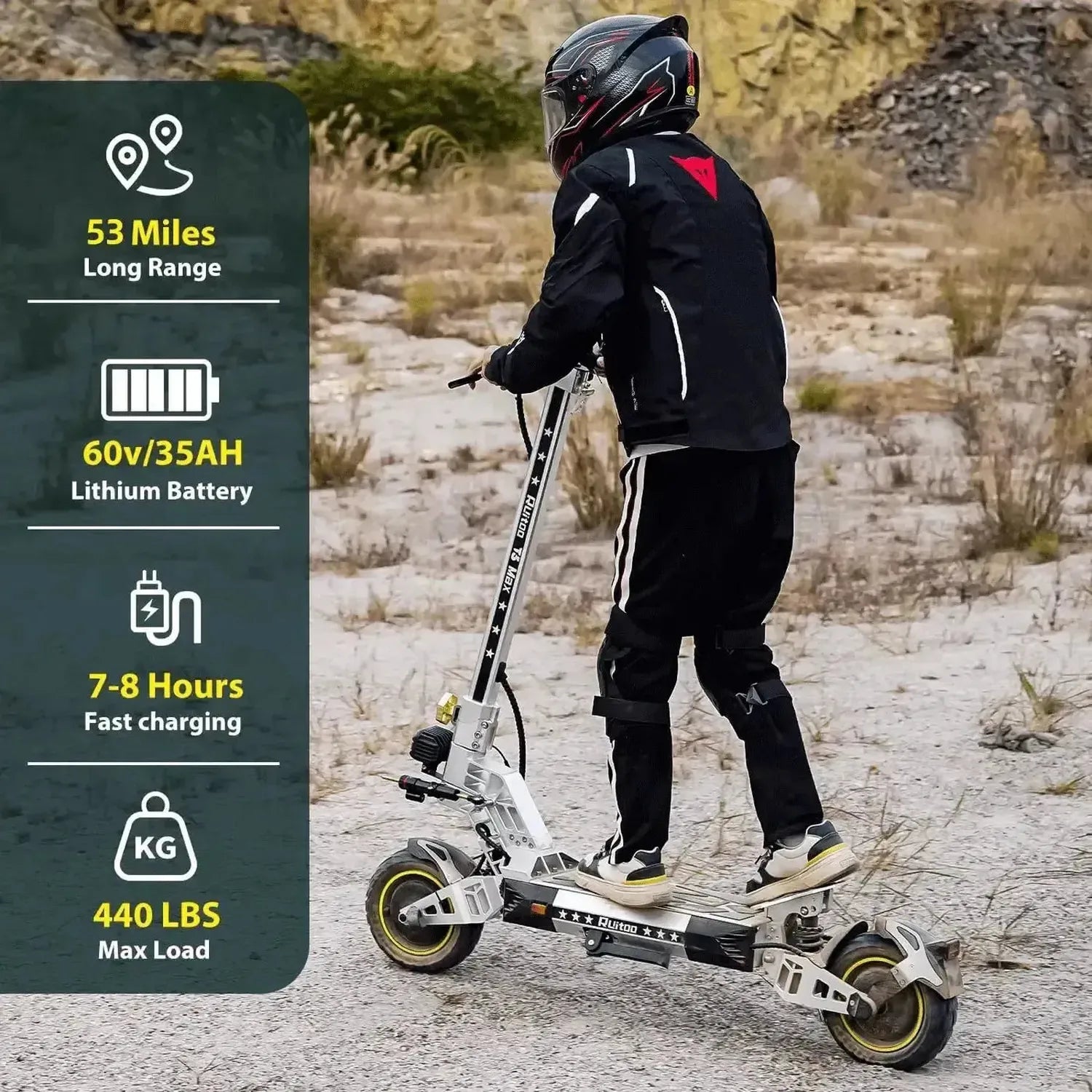 Ηλεκτρικό σκούτερ εκτός δρόμου Ruitoo T3 Max