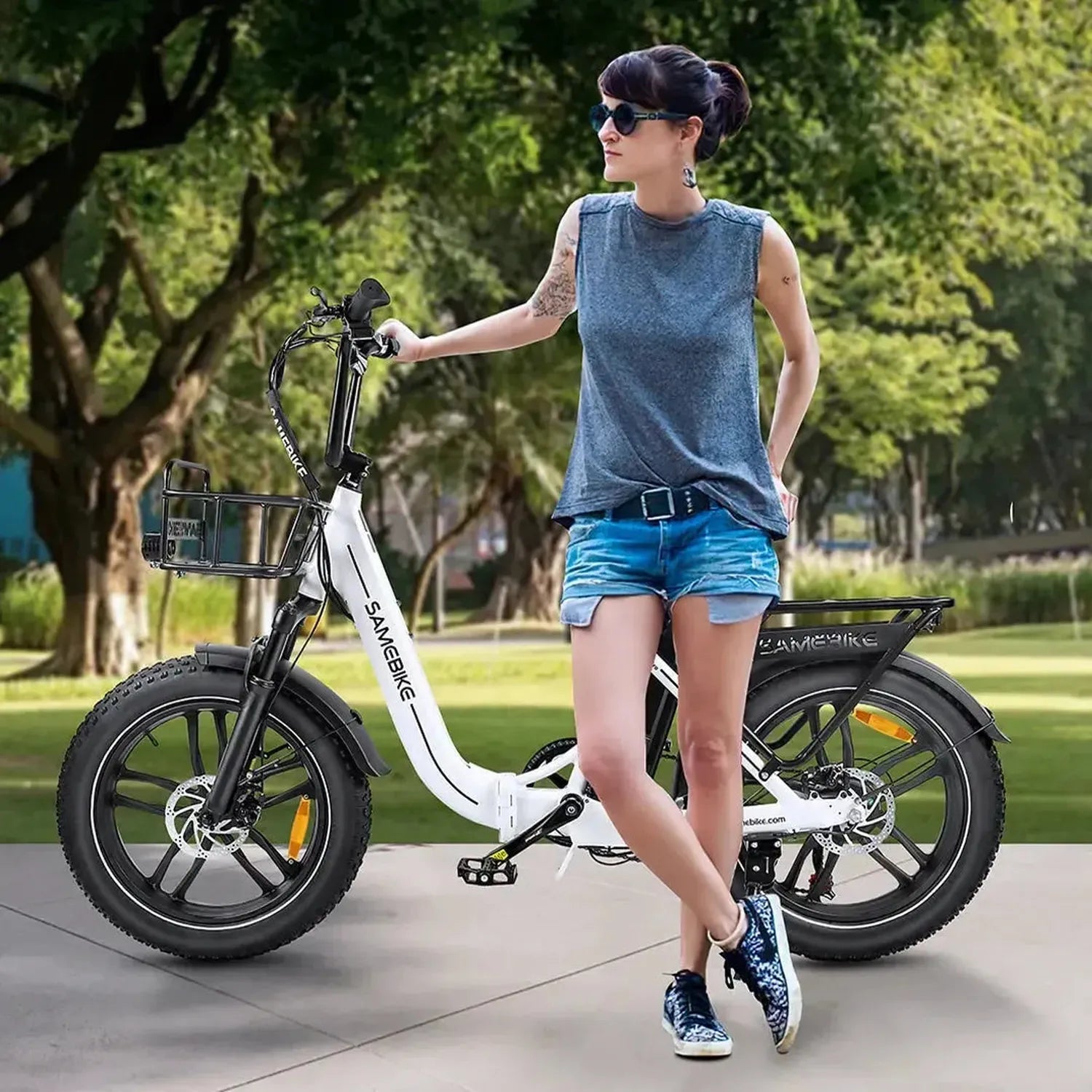 SAMEBIKE C05 Pro Foldable Fat Tyre E-Bike exclusive at Punk Ride