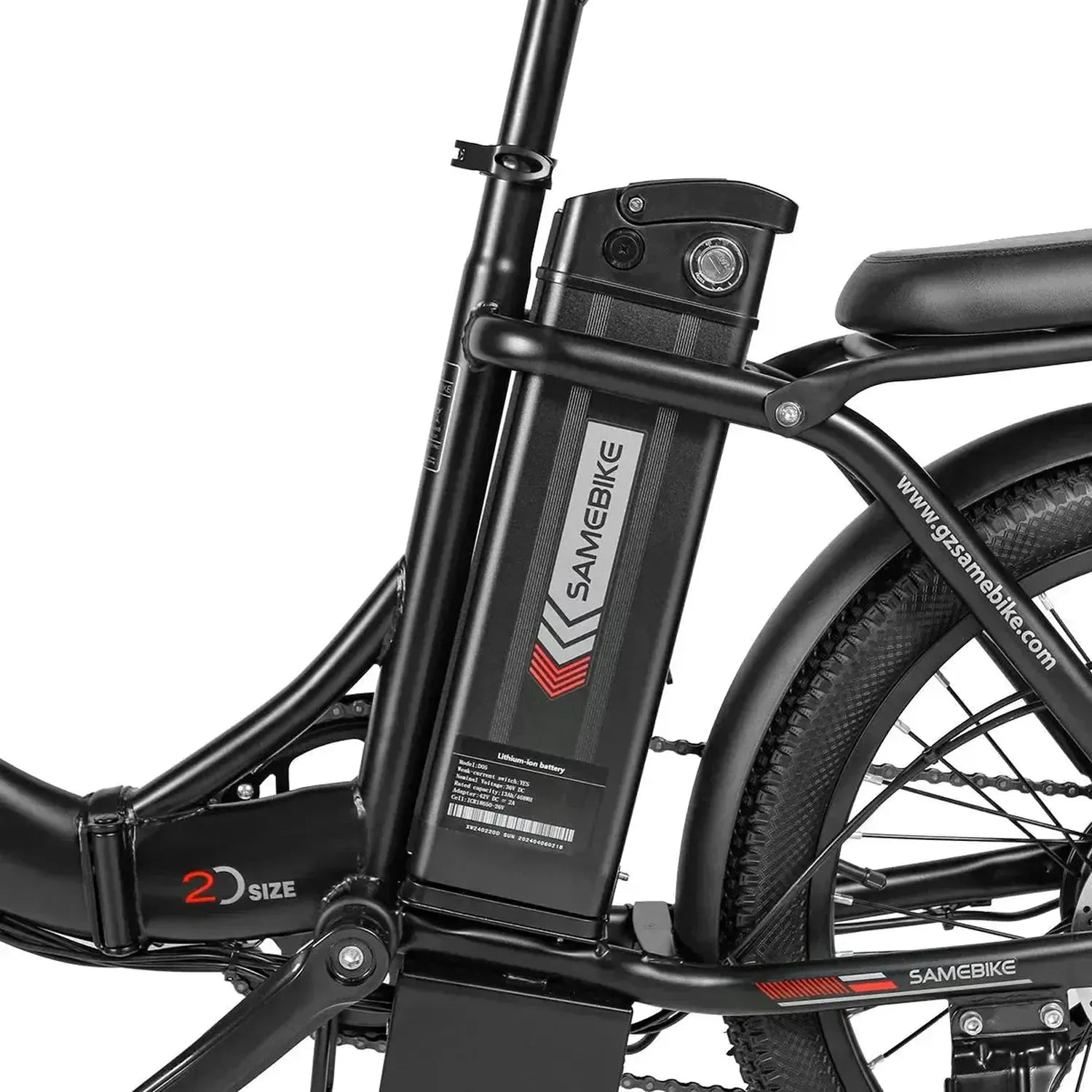 SAMEBIKE CY20 Portable Electric Bike exclusive at Punk Ride