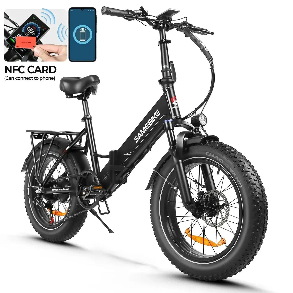 SAMEBIKE LOTDM200-II Step-Thru Electric Bike exclusive at Punk Ride