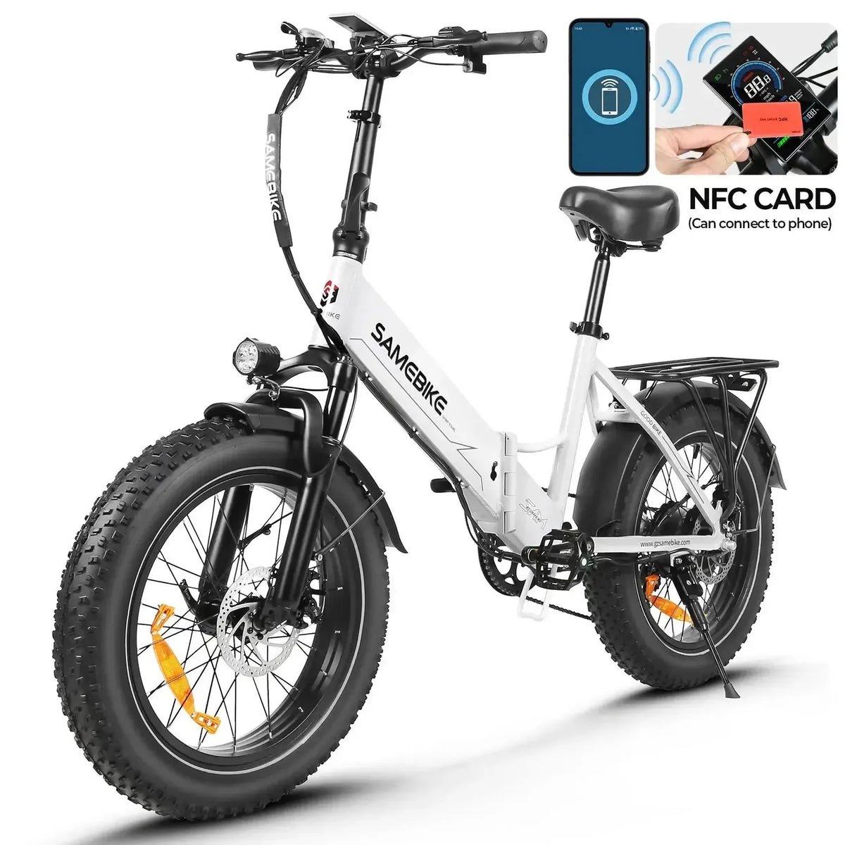 SAMEBIKE LOTDM200-II Step-Thru Electric Bike exclusive at Punk Ride