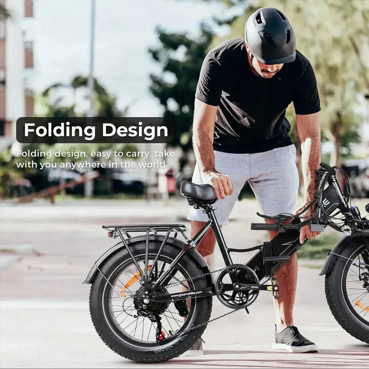 SAMEBIKE LOTDM200-II Step-Thru Electric Bike exclusive at Punk Ride