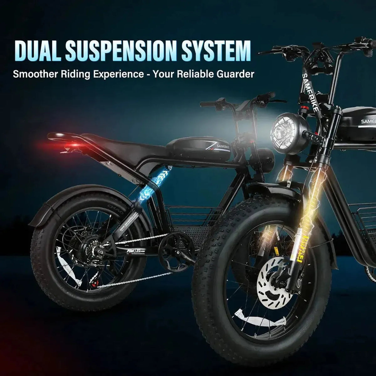 SAMEBIKE M20 III Fat Tyre Electric Bike exclusive at Punk Ride