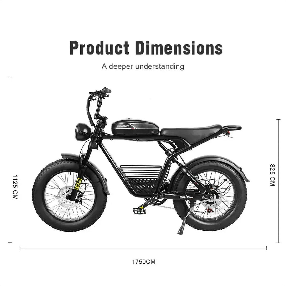 SAMEBIKE M20 III Fat Tyre Electric Bike exclusive at Punk Ride