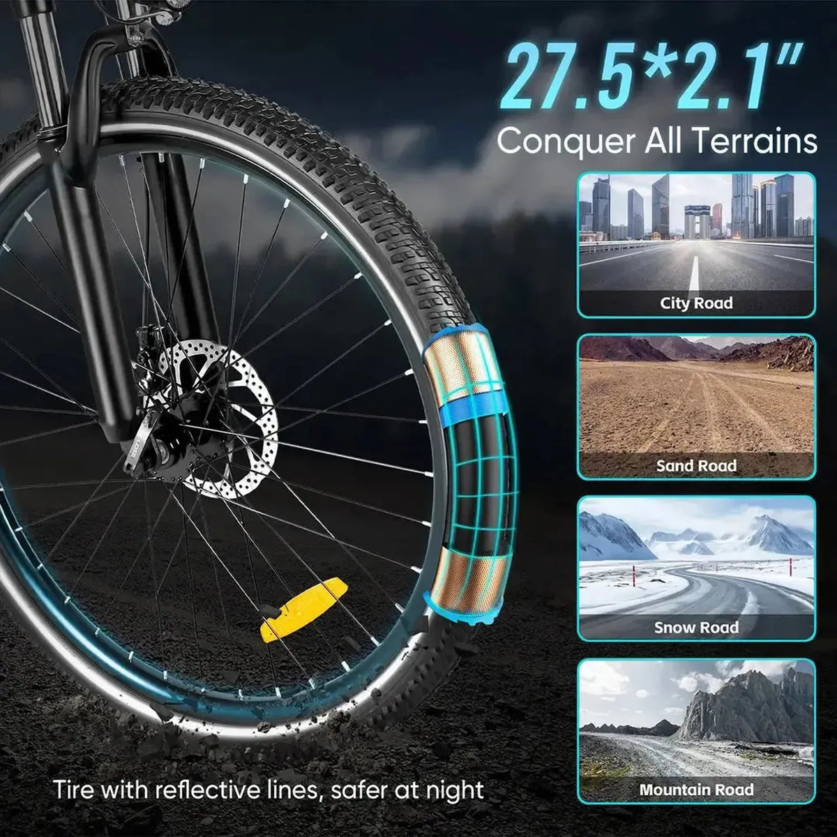 SAMEBIKE RS-A01 Men 1.0 Commuter E-Bike exclusive at Punk Ride