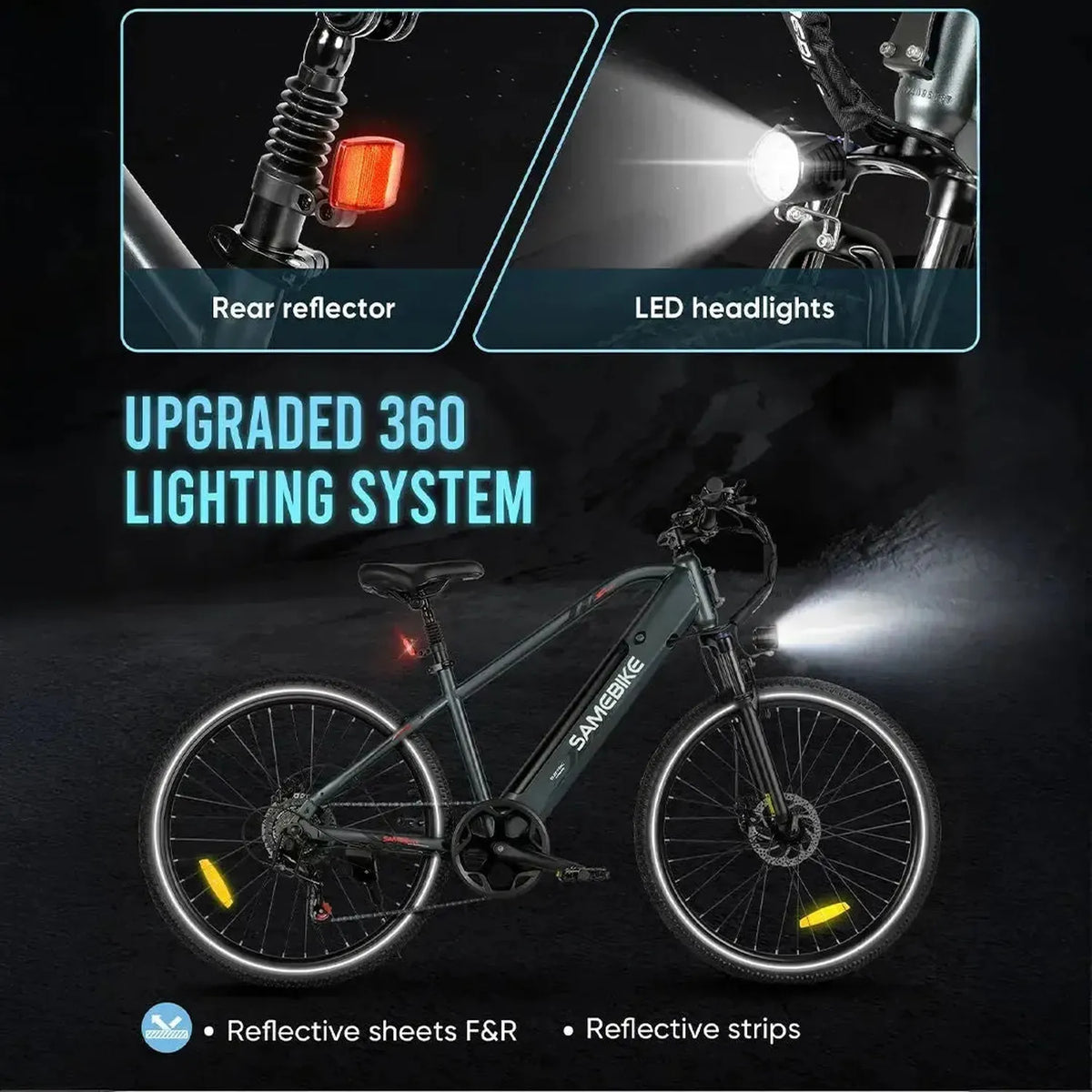 SAMEBIKE RS-A01 Men 1.0 Commuter E-Bike exclusive at Punk Ride