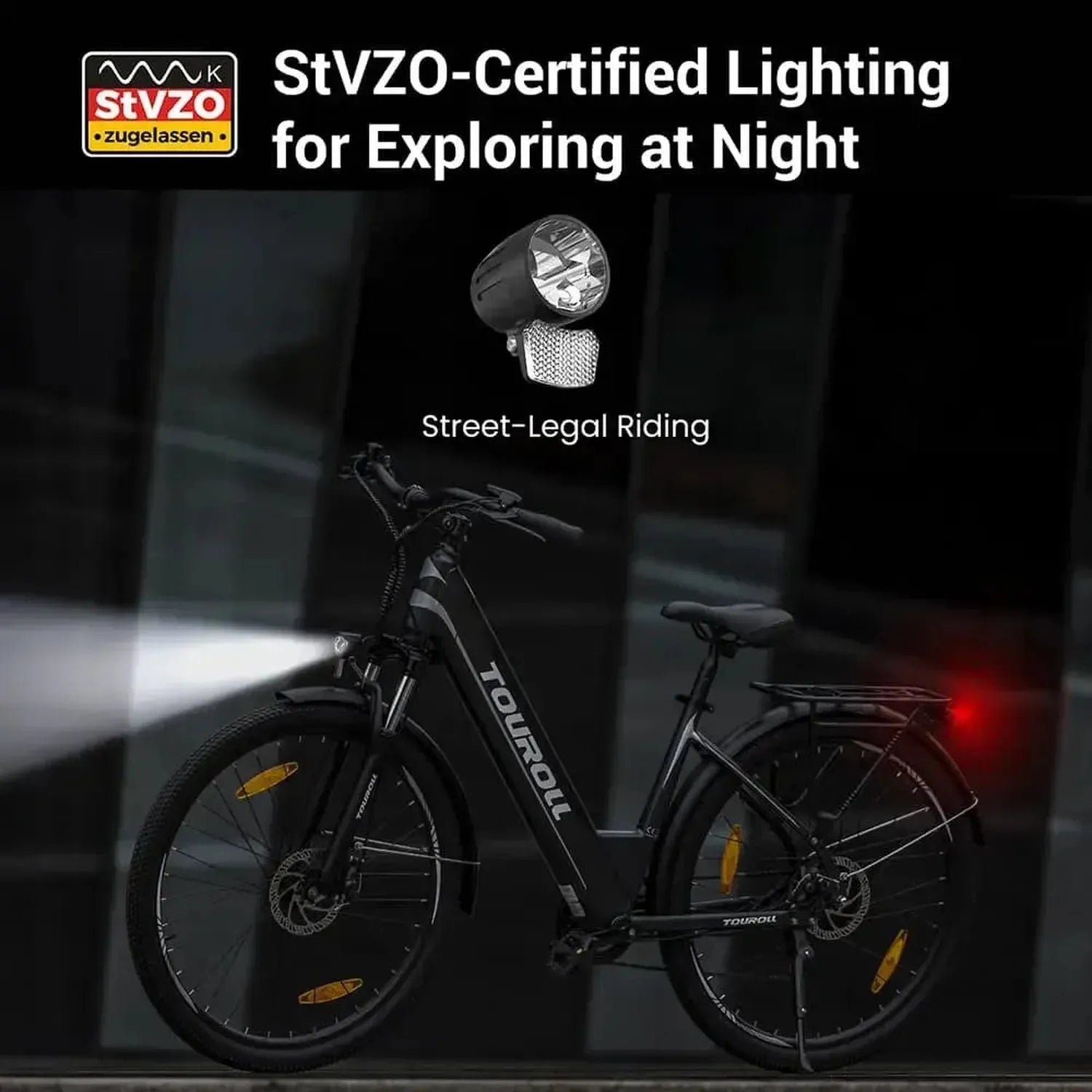 TOUROLL J1 Step-Thru Trekking Electric Bike exclusive at Punk Ride