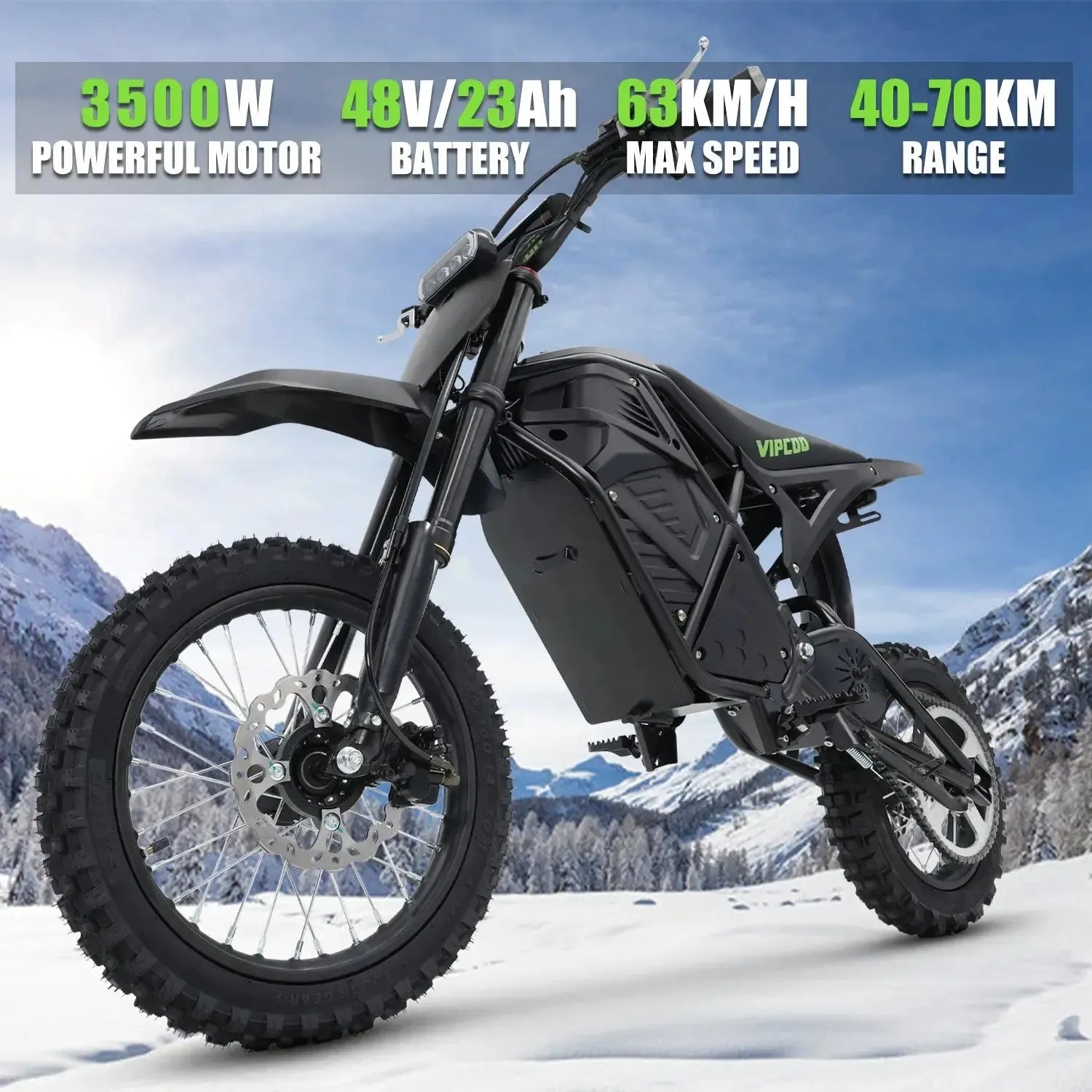 VIPCOO H3 Dirt Electric Bike