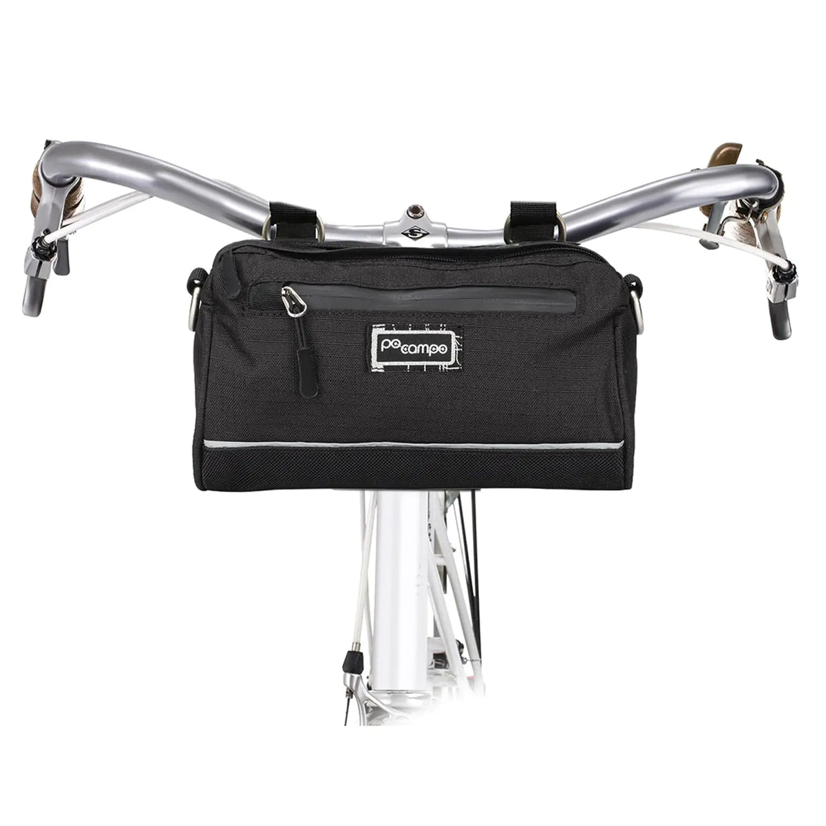 Po Campo Bike Bags and Accessories – Kinga Handlebar Bag 2 – Waterproof Bicycle Bag – Handle Bar Storage Bag – Front Mount Bike Bag that Converts to Crossbody Bags