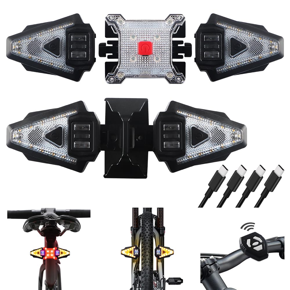Wireless Bicycle Turn Signal Light Set - 5 Pieces