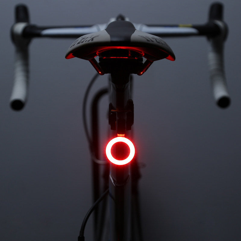USB Rechargeable Bicycle Tail Light for Night Riding — Circular option
