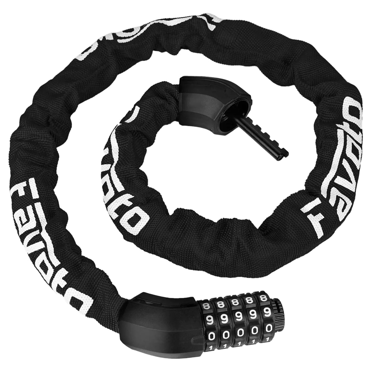 Favoto Bike Chain Lock 5 Digit Combination Anti-Theft Bicycle Lock 3.3 feet Long Security Resettable Heady Duty Hardened Steel Ideal for Outdoor Motorcycle E-bike Bikes Gate Fence Ladder Lawn Mower