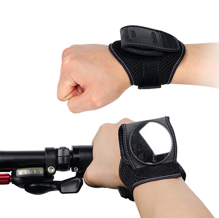 360-Degree Rotating Bicycle Rearview Mirror with Strap