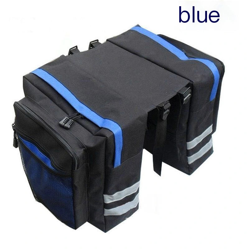 Dark Blue Bicycle Touring Pannier Bag — 600D shown on white background