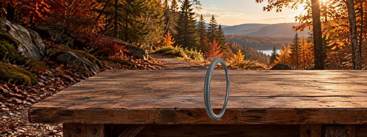 ZUKKA Bicycle Tyre — 700 × 28C in an autumn setting for Bicycle & Scooter Tyres