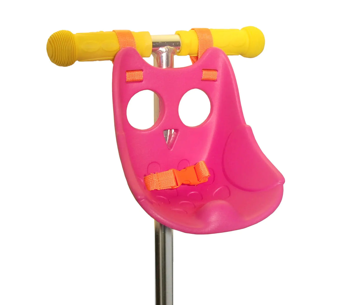 Scootaheadz Owl Scooter Seat - Kids Micro Scooter Accessories - Cuddly Toy Carrier - Kids Scooter Accessories That Fits Scooters Bikes and Trikes - Cool Owl Design in Pink - Scooter Gift for Girls