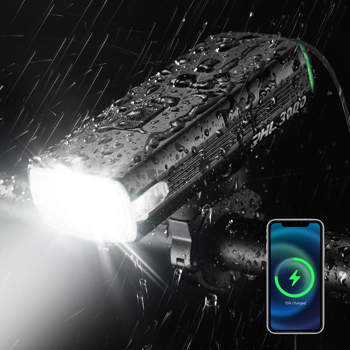 ROCKBROS USB-C Rechargeable Front Bike Light
