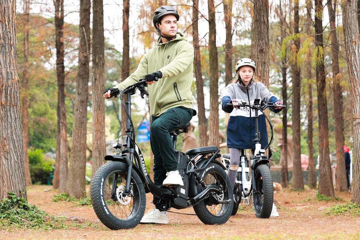 FAFREES F20 X-MAX 30Ah electric folding bike, outdoor riding view