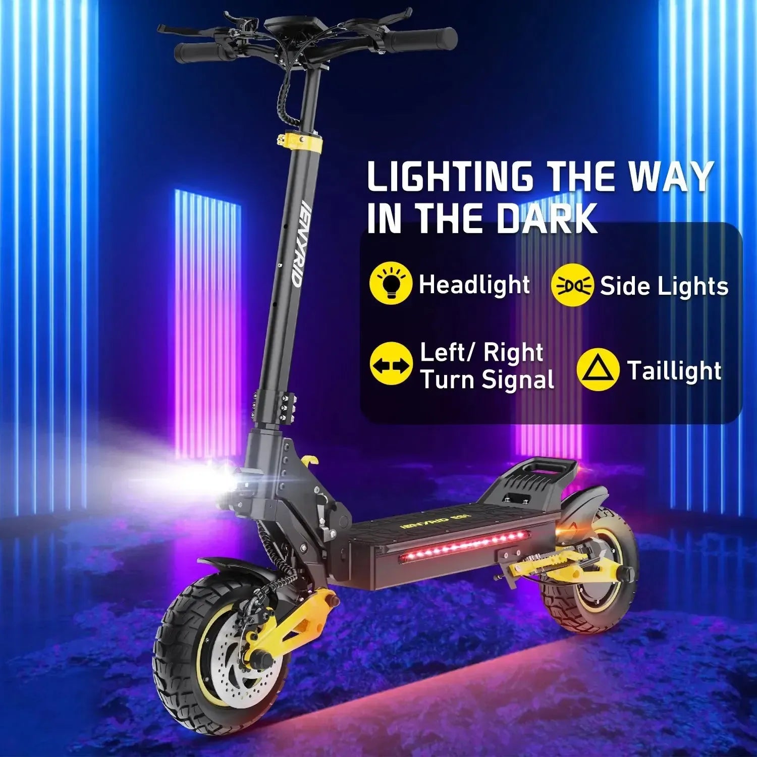 IENYRID ES1 Electric Scooter Long Range Foldable with Quad Suspension up to 60 Km/h